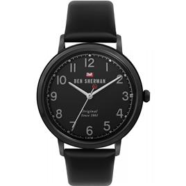 Relógio BEN SHERMAN Homem (Pele - Preto)