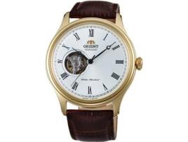 Relógio ORIENT Homem (Pele - Castanho)