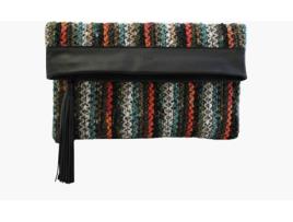 Mala BI-JOY Clutch Josefina Malha Mulher (Preto)