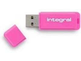 Integral 8gb Usb2.0 Drive Neon Pink Unidade de Me.