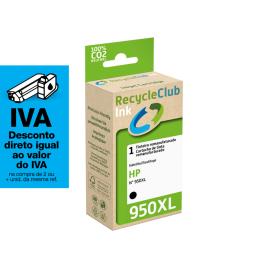 RECYCLECLUB Tinteiro Remanufaturado Compatível com HP 950XL, Embalagem Individual, Preto, K20417RC