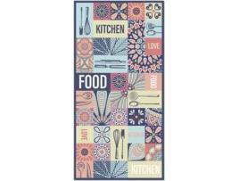 Tapete HOME & LIVING Kitchen Love Food (Multicolor - 200x200 cm - Vinil)