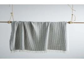 Manta GUY LAROCHE Blaise (Cinzento Claro - 130 x 170 cm - 70% algodão, 30% poliéster)