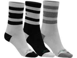 Pack 3 Pares Meias para Homem GSA Supercotton Superlogo Retro 3 Pares Multicor para Corrida (EU 36-40)