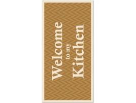 Tapete HOME & LIVING Welcome to my Kitchen (Laranja - 160x230 cm - Vinil)