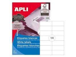Apli Etiquetas 105X42,4 Apli 500 Folhas A4 7000Un
