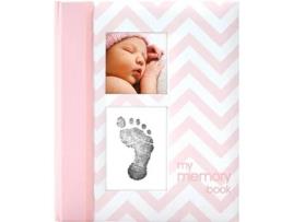 Álbum de Fotografias PEARHEAD Chevron Babybook Rosa