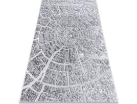 Tapete DYWANY LUSZCZOW Mefe 6185 (Cinzento - 140 x 190 cm - Polipropileno)