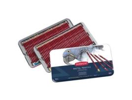 Cx Metal Lápis Pastel Seco 72 Cores Derwent