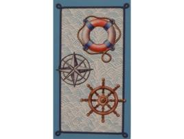 Toalha de Praia 3D Marinho (100x180 cm)