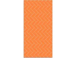 Tapete HOME & LIVING Mosaico de Tijolos (Laranja - 120x160 cm - Vinil)