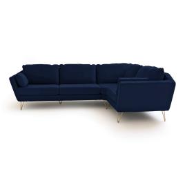 La Redoute Interieurs Sofá de canto XL, em veludo, Topim 