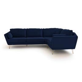 La Redoute Interieurs Sofá de canto XL, em veludo, Topim