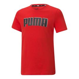 Puma T-shirt de mangas curtas, 8-16 anos