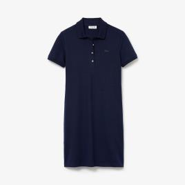 Lacoste Vestido direito e curto, mangas curtas
