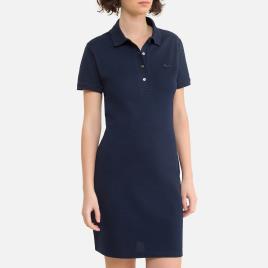 Lacoste Vestido direito e curto, mangas curtas