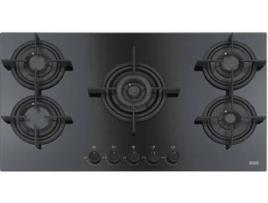 Placa de Gás FRANKE Crystal FHCR 905 4G TC HE BK C (Gás Butano-Propano - 88 cm - Preto)