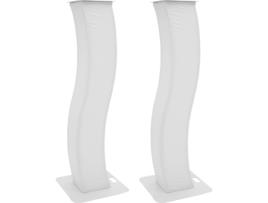 Suporte de Palco EUROLITE 2X Stage Stand 150 cm Curved Incl. Cover And Bag, Branco