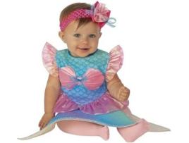 Fato de Menina RUBIE'S Pequena Sereia azul e rosa (Tam: 1-2 Anos)