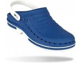 Soca WOCK Clog Palmilha Profissional Azul Médio com Presilha (39 - 40)