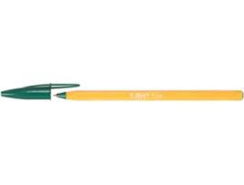 Esferográfica Ball Point Fine Bic Laranja Verde Cx 20Un