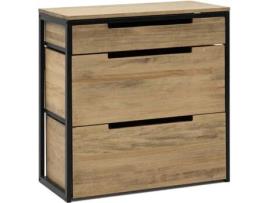 Móvel Multiusos BOX FURNITURE 91 Icub Preto (Madeira, Metal - 40x80x80 cm)