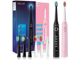 2 Escovas de Dentes Elétricas FAIRYWILL FW-507 (Rosa - 40000 vpm)