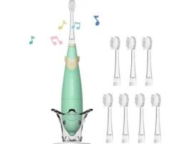 Escova de Dentes Elétrica para Crianças AILORIA Bubble Brush Verde (22000 rpm)