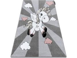 Tapete DYWANY LUSZCZOW Petit Unicorn (Cinzento - 200 x 290 cm - Polipropileno)