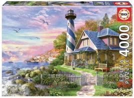 Puzzle Farol Em Rock Bay 4000 Peças