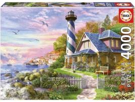 Puzzle 2D EDUCA Farol em Rock Bay (Idade Mínima: 12 - 4000 Peças)
