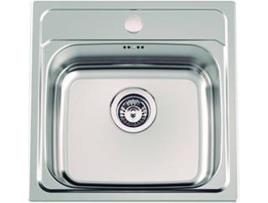 Lava Loiça RODI New Manaus Não Polido (Aço inox. - 18 x 48 x 48 cm)