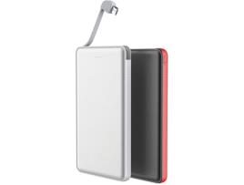 Powerbank MYWAY MWCHP0095 (5000 mAh - 1 USB - 1 Micro-USB + 1 Lightning - Branco)