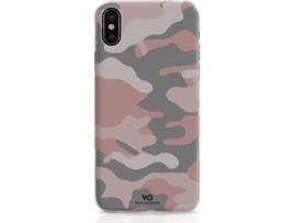 Capa iPhone X, XS WHITE DIAMONDS Camuflage Rosa