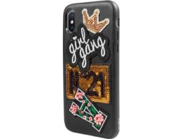 Capa iPhone X, XS SBS Girl Gang Preto