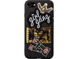 Capa iPhone 6, 6s, 7, 8 SBS Girl Gang Preto