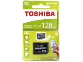 TOSHIBA CARTAO MEMORIA MICRO SDHX 128GB ADAPTADOR CLASSE10