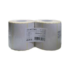 SITTEN Etiquetas Térmicas, 100 x 50 mm, 2 Rolos