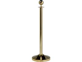 Conjunto Poste Separador + Base SECURIT Redondo Dourado