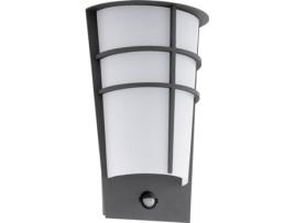 Candeeiro Exterior de Parede EGLO Breganzo 1 Sensor Preto