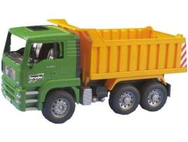 Camião de transporte de Brincar BRUDER Man Tga Amarelo e Verde (Idade Mínima: 3 - Transportes)