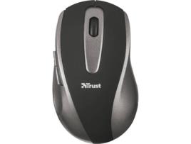 Rato TRUST 16536 (Wireless - Casual e Regular - 1000dpi - Preto)