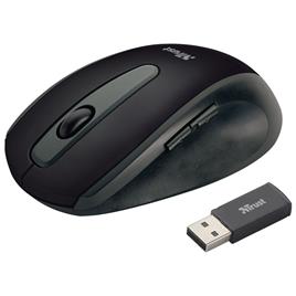 Trust Rato Ótico sem Fios Easy Click, 5 Teclas, Preto e Cinzento