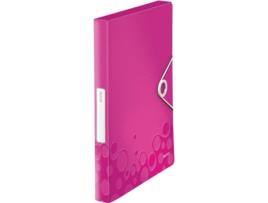 Pasta LEITZ WOW 30 mm Rosa (A4 - Capacidade: 250 folhas)
