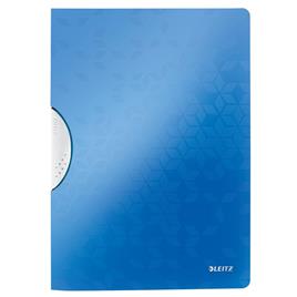 LEITZ Classificador com Clipe ColorClip Wow, A4, 30 Folhas, Azul Metálico