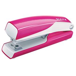 LEITZ Mini Agrafador Wow, Nª. 10, 15 Folhas, Rosa