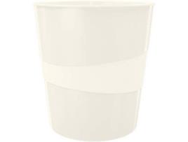 Cesto de Papéis LEITZ WOW Branco (32.4 x 29 x 29 cm)