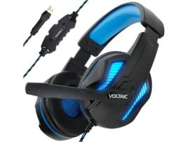 Auscultadores Gaming  Voltaic 7.1 (Com fio - Com Microfone - Preto)