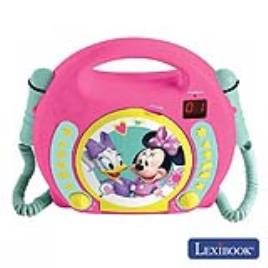 Leitor De Cd C/ 2 Mic Bat Minnie Lexibook