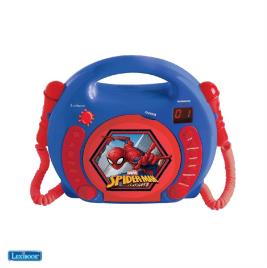 Leitor De Cd C/ 2 Mic Bat Homem Aranha Lexibook